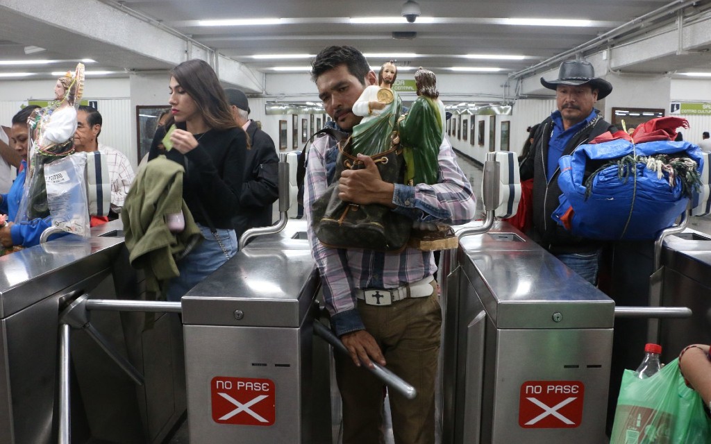 Cierran acceso de Metro Hidalgo por celebración de San Judas