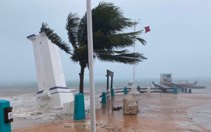 VIDEO: Tormenta Gamma destruye playas y varias perdidas al sur del país