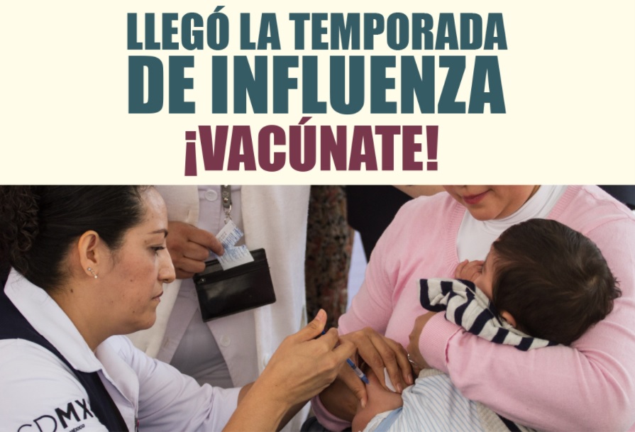 Van 300 mil personas vacunadas contra la influenza en la CDMX