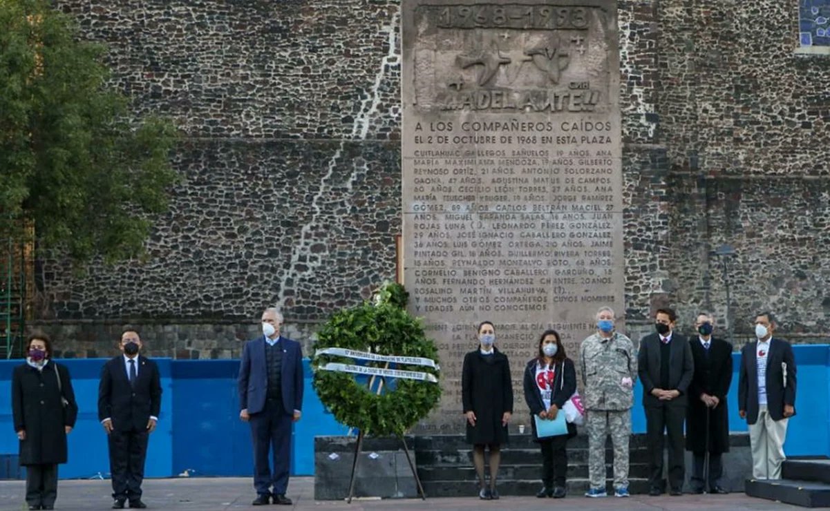 sheinbaum conmemora masacre de Tlatelolco