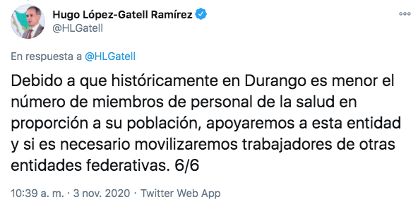 ¿Durango se quedó sin personal médico para atender Covid-19?