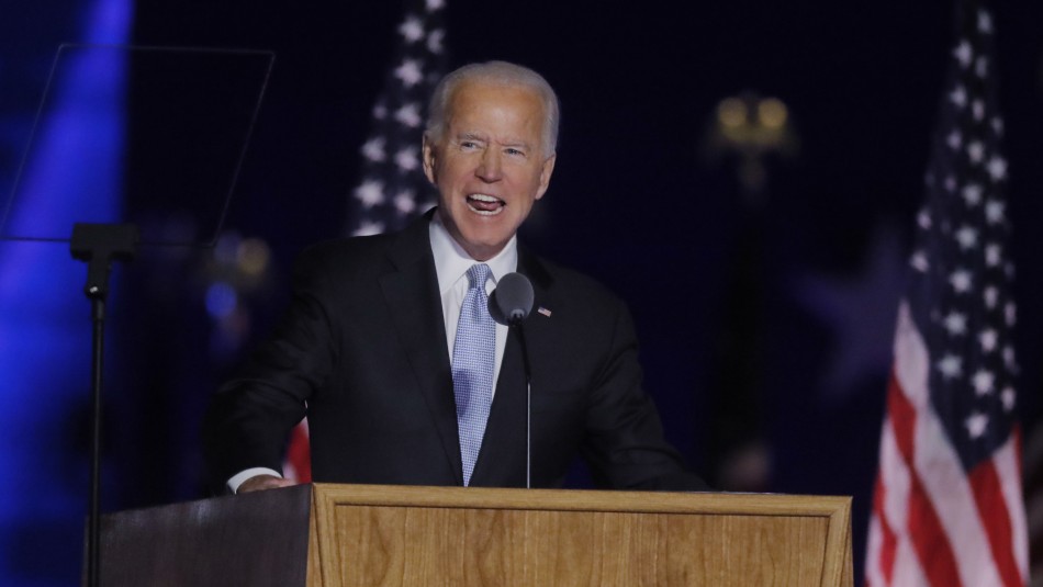 Joe Biden da su primer discurso como presidente electo