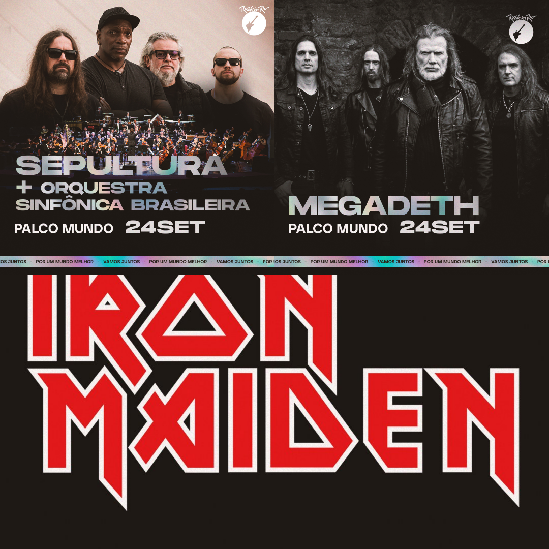 Iron Maiden y Megadeth serán parte de Rock in Río