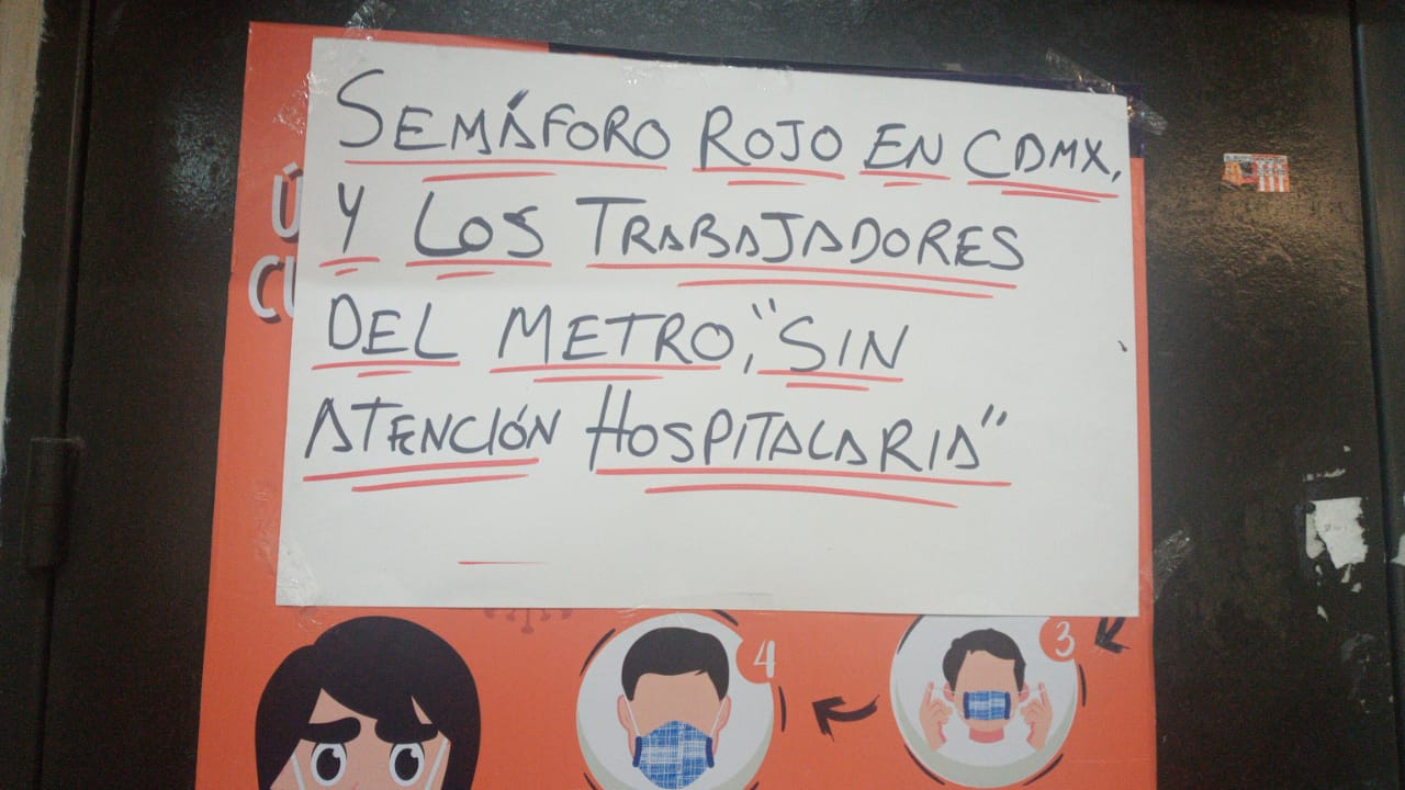 Empleados del Metro denuncian suspensión de sus servicios médicos