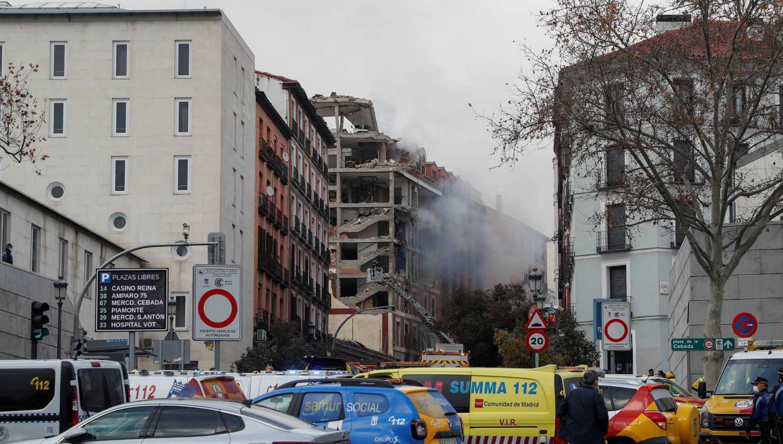 Fuerte explosión en el centro de Madrid 