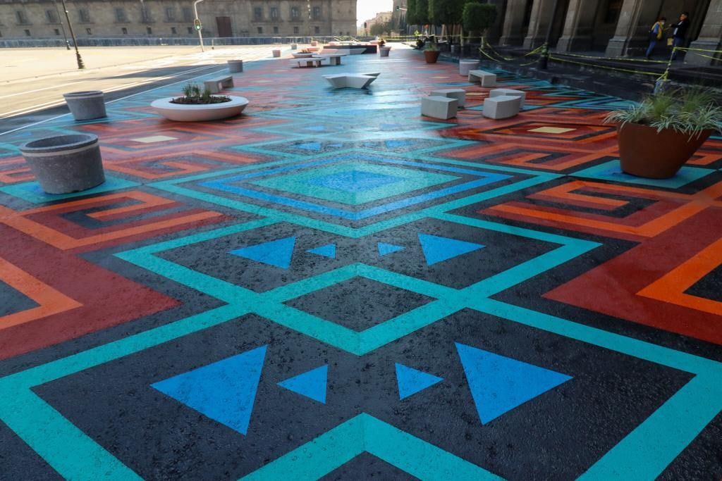 Así luce el Zócalo peatonal de la CDMX