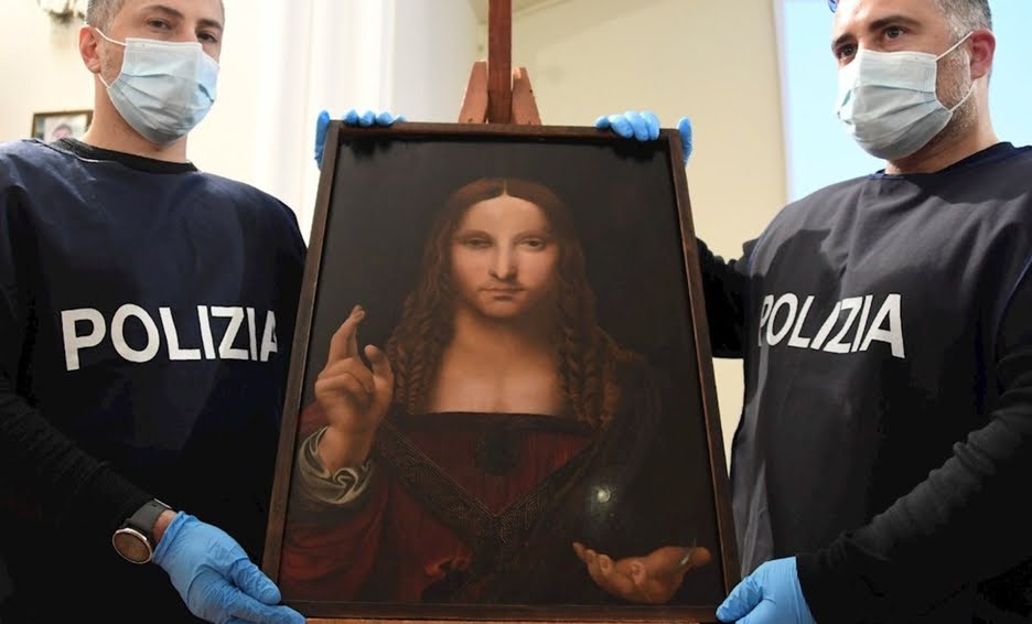 Recuperan copia del cuadro Salvator Mundi