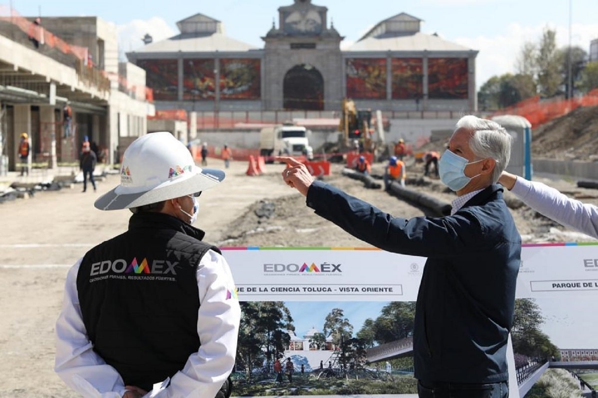 Supervisa Alfredo del Mazo construcción del Parque de la Ciencia de Toluca