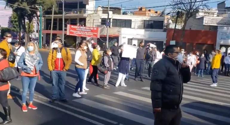 Protestan por falta de insumos para atender coronavirus en Hospital General La Villa