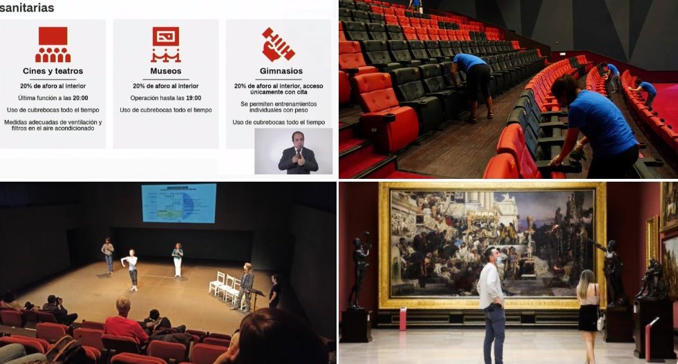 Cines, teatros y museos reanudarán actividades en CDMX