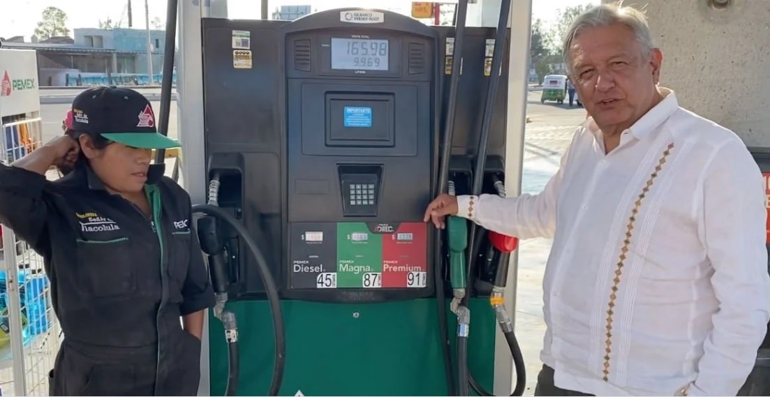 Asegura AMLO que precios de gasolina ‘no han aumentado’ desde inicio de su Gobierno