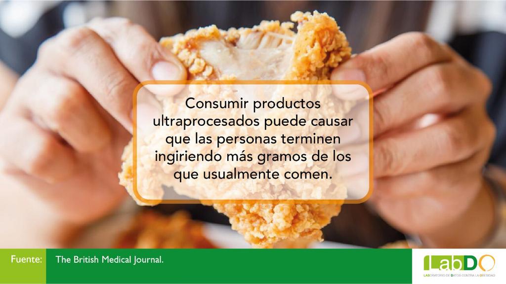 ¿Obeso y desnutrido?, consecuencia de los alimentos ultraprocesados: LabDO