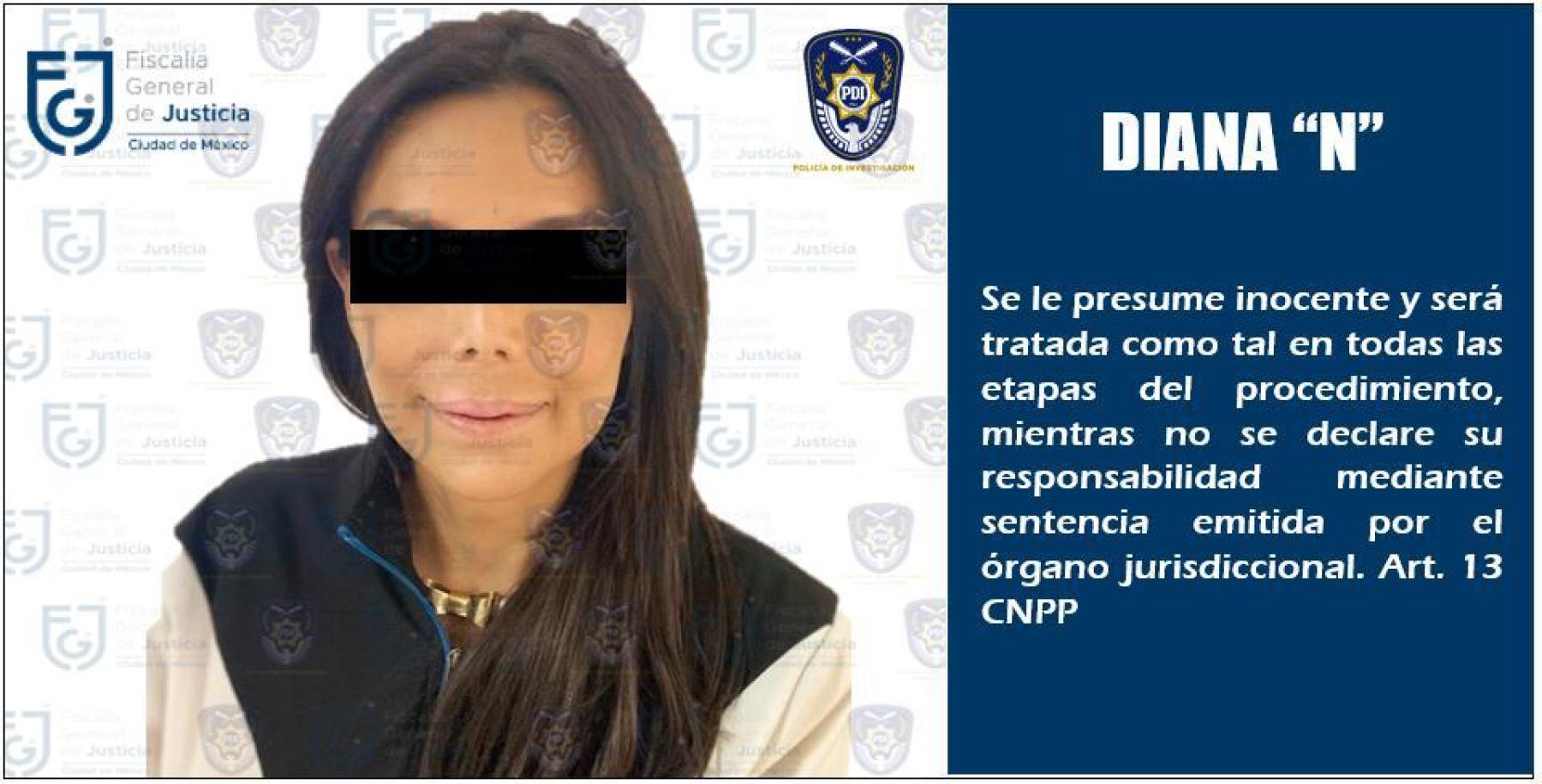 Detienen a Diana Sánchez Barrios