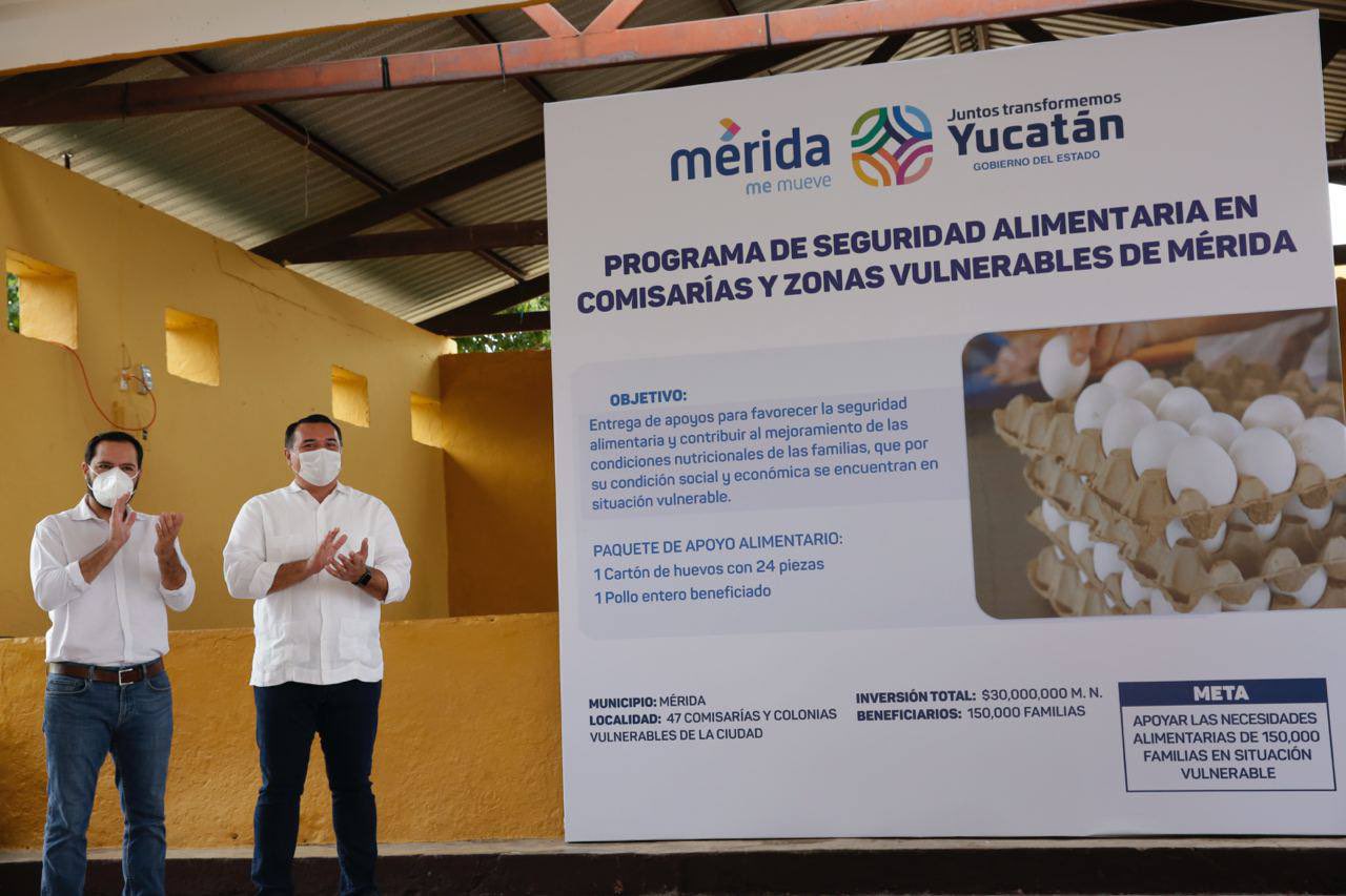 Ponen en marcha el programa “Seguridad Alimentaria” en Mérida