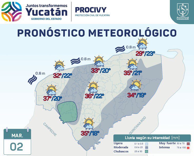 Yucatán tendrá una semana calurosa