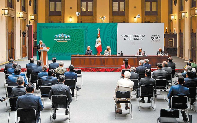 Firman AMLO y gobernadores Acuerdo por Democracia en Palacio Nacional