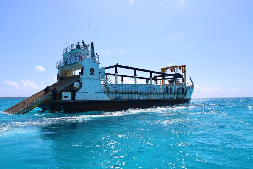 Entra en operación el buque “Natans” para recolectar sargazo en el Mar Caribe