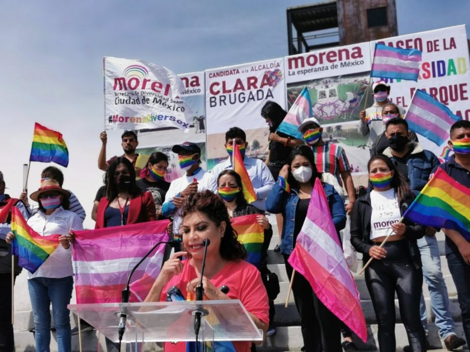 Clara Brugada presenta su programa de apoyo a la Comunidad LGBTTTIQ