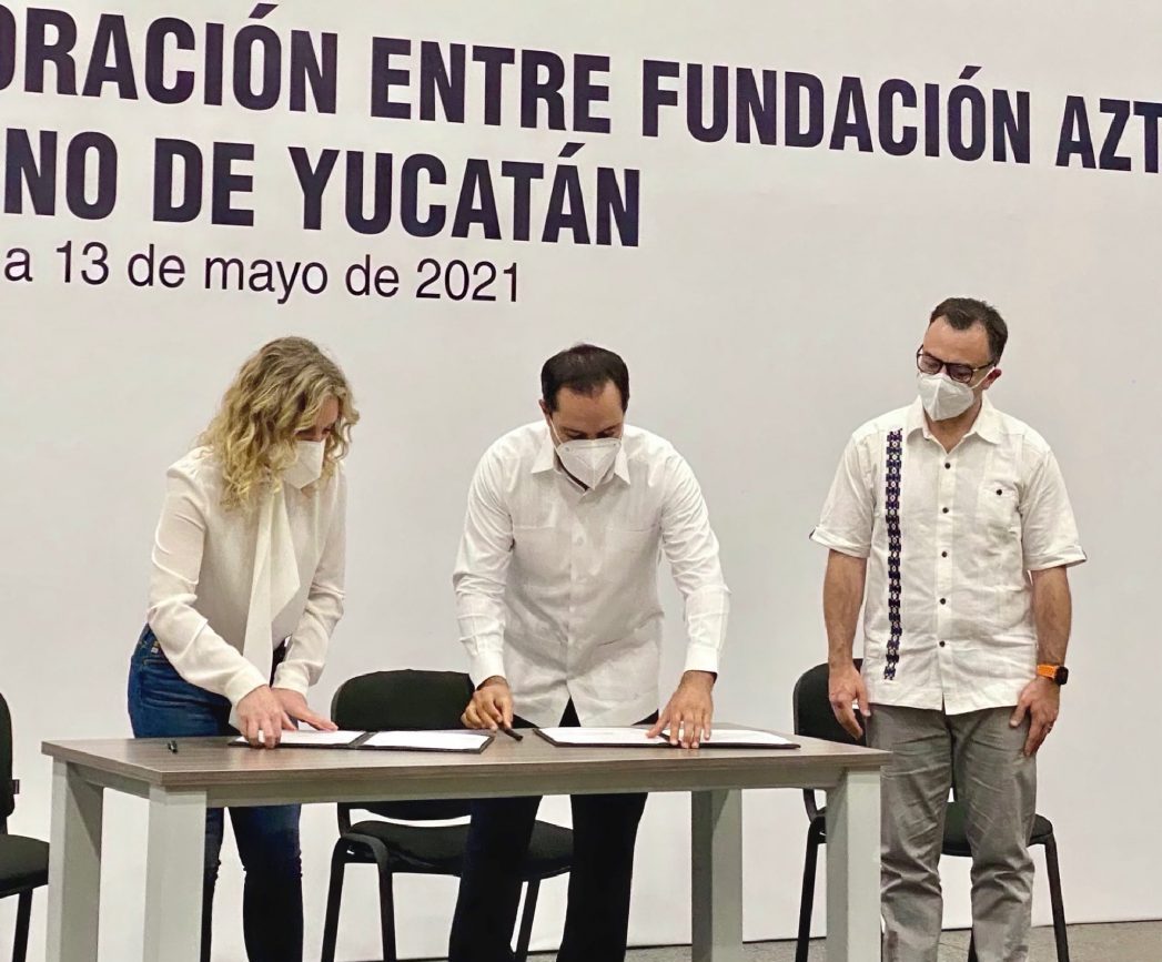 Con 'Plantel Azteca', Yucatán y Fundación Azteca unen esfuerzos