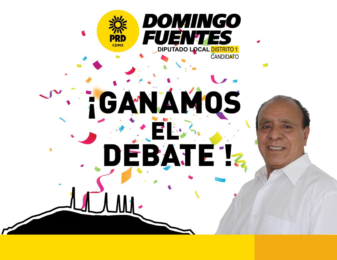 Domingo Fuentes se declara ganador de debate ‘chilango’