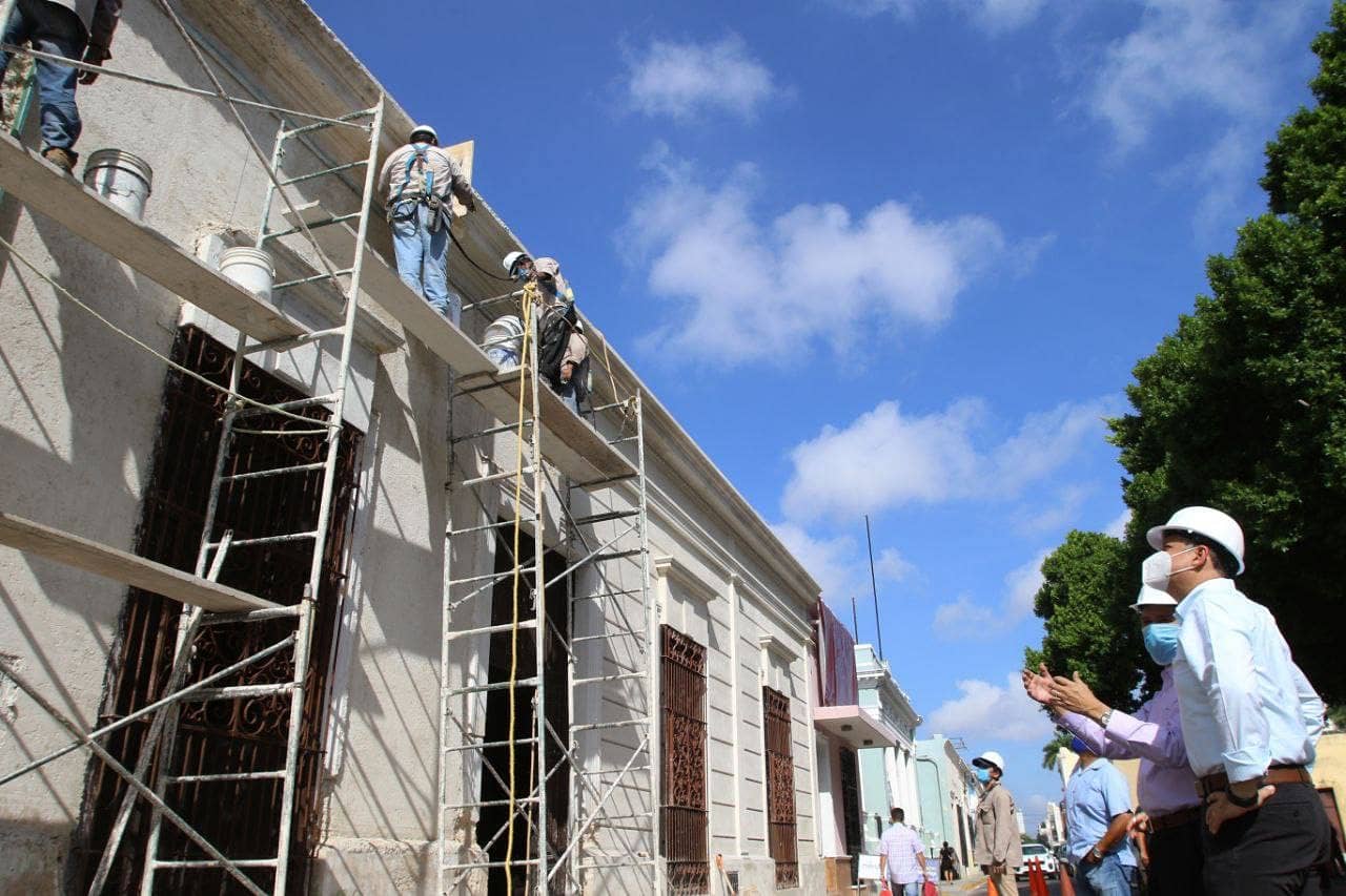 Mérida reanuda rescate de fachadas en Centro Histórico