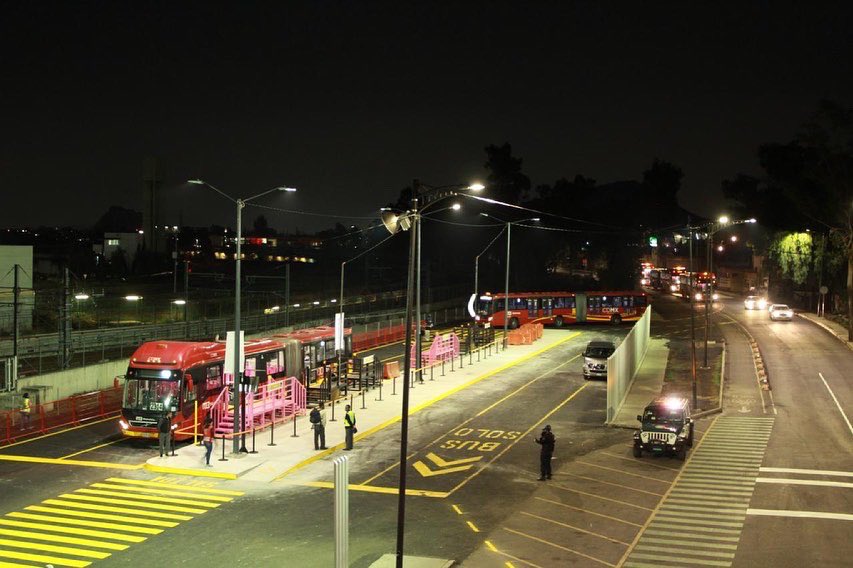 Metrobús inicia pruebas en tramo de Línea 12 del Metro