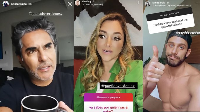 INE ordena a 'influencers' eliminar mensajes a favor del Partido Verde