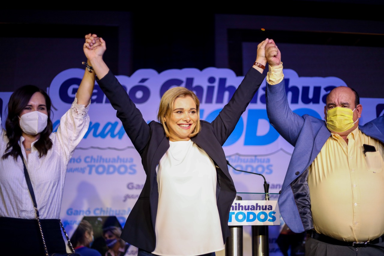 Maru Campos se declara ganadora en Chihuahua