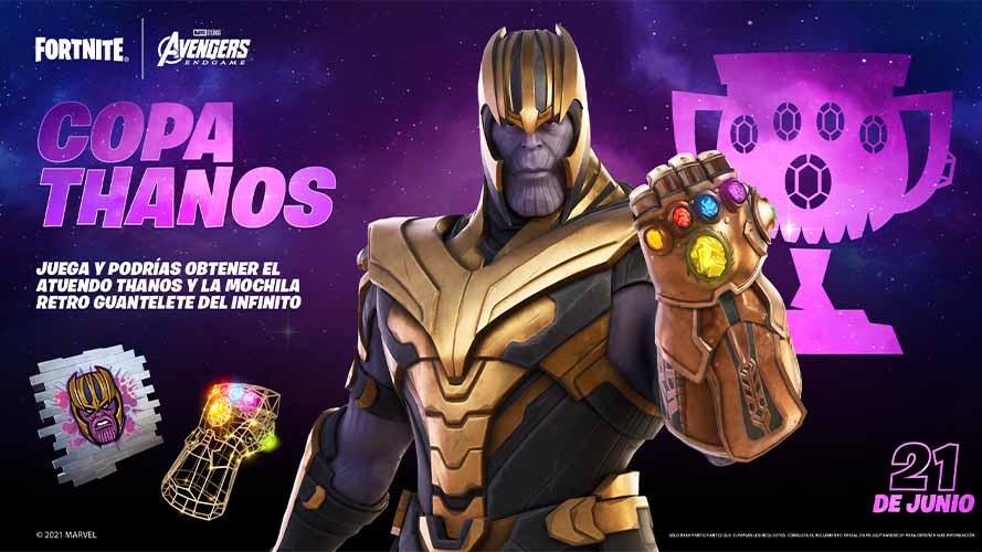 Thanos llega a la tienda de Fortnite el 26 de junio