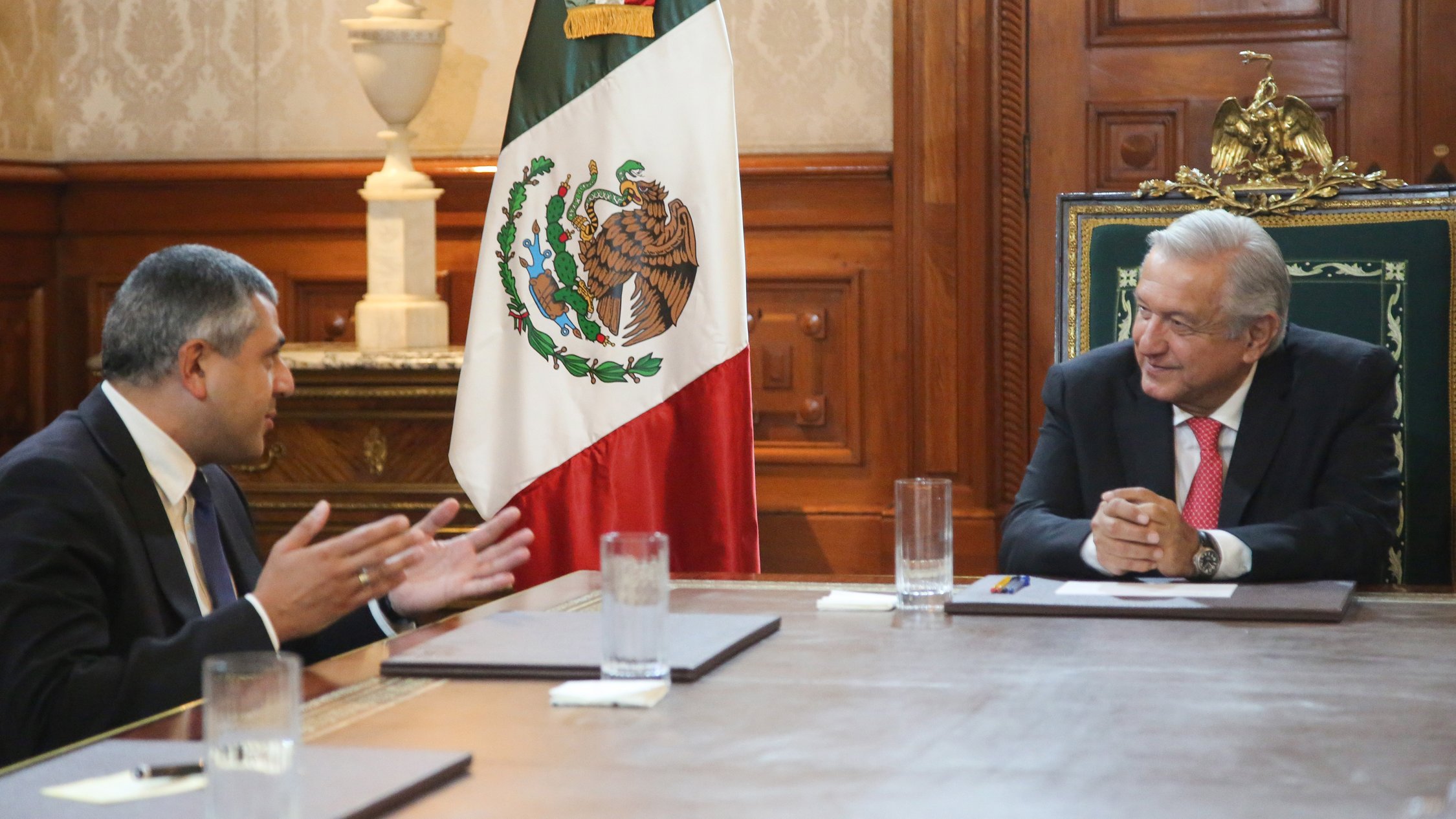 AMLO se reunió con Zurab Pololikashvili, Secretario General de la OMT