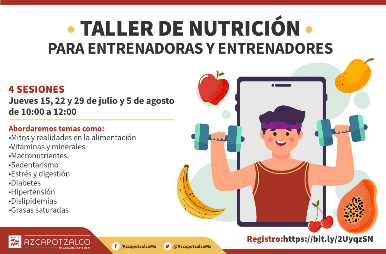 Azcapotzalco ofrece taller de nutrición gratuito
