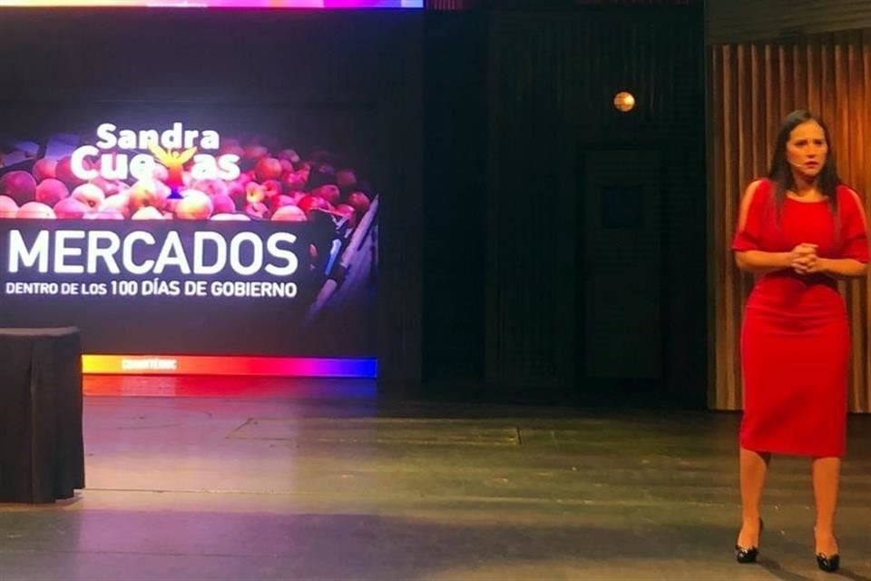 Sandra Cuevas presenta programa para renovar mercados en la Cuauhtémoc