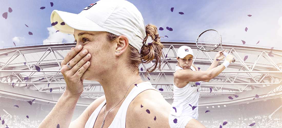 La tenista australiana, AshleighBarty se lleva el trofeo de Wimbledon de la categoría individual femenina