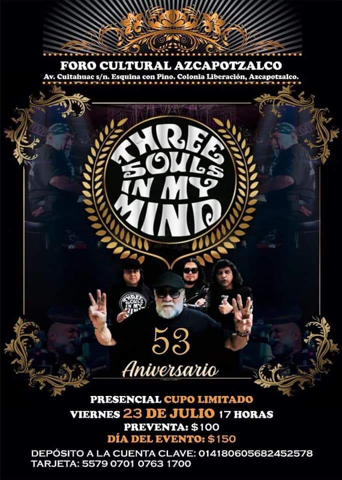 Three Souls in my Mind; leyenda del rock mexicano festeja 53 años de vida con un concierto