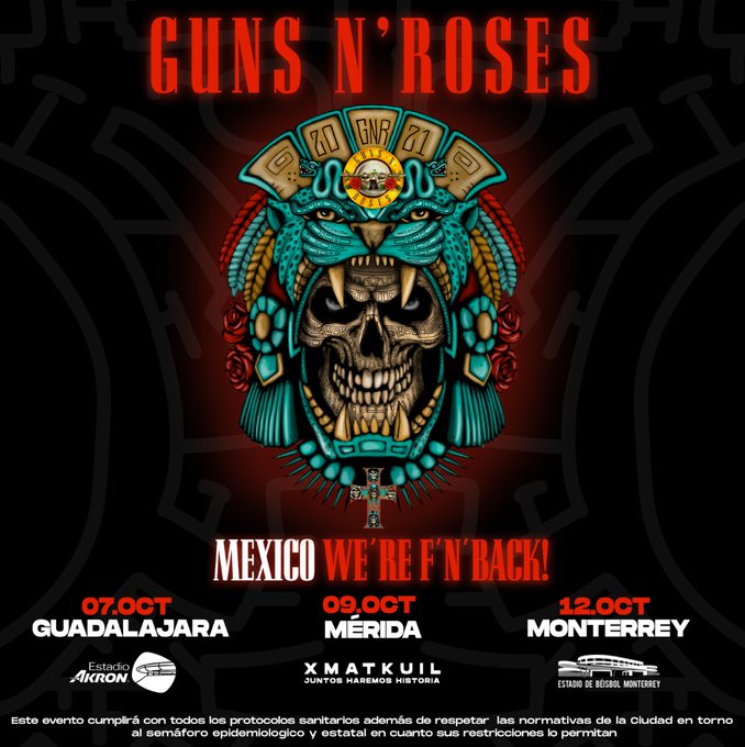 Regresa Guns N’ Roses a México