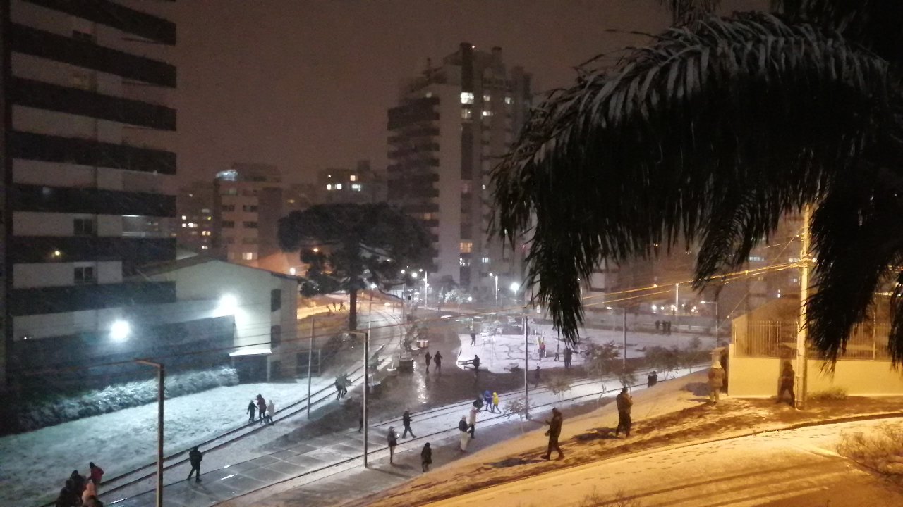nieva en brasil