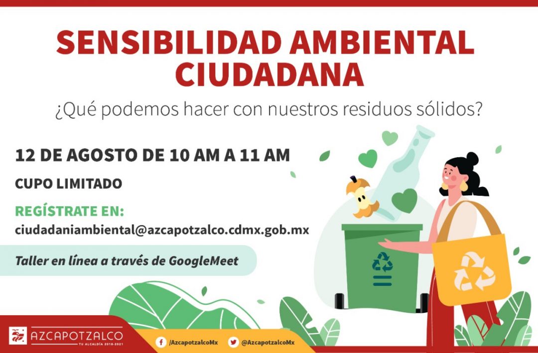 Azcapotzalco impartirá cursos gratuitos de sustentabilidad