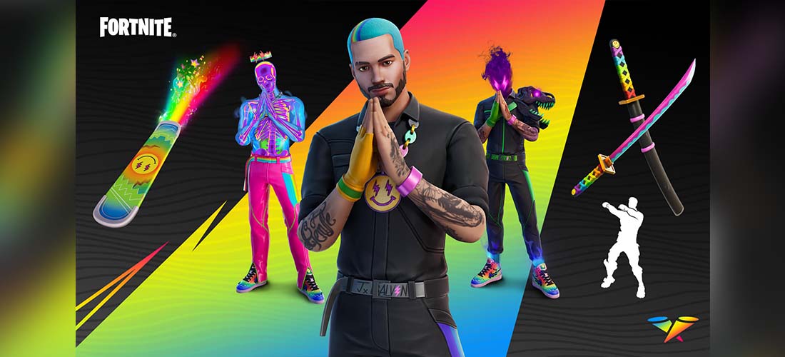 J Balvin llega a la isla de Fortnite