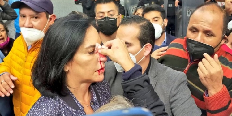 Lía Limón, alcaldesa electa de Álvaro Obregón, es agredida por policías
