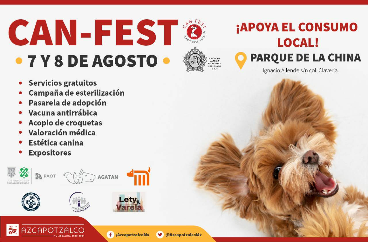 Organizan 'Can-Fest' 🐶 en Azcapotzalco