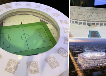 Presentan avances del nuevo estadio de Yucatán