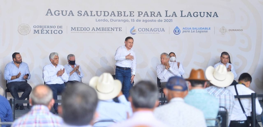 AMLO busca garantizar el abasto de agua en Durango y Coahuila