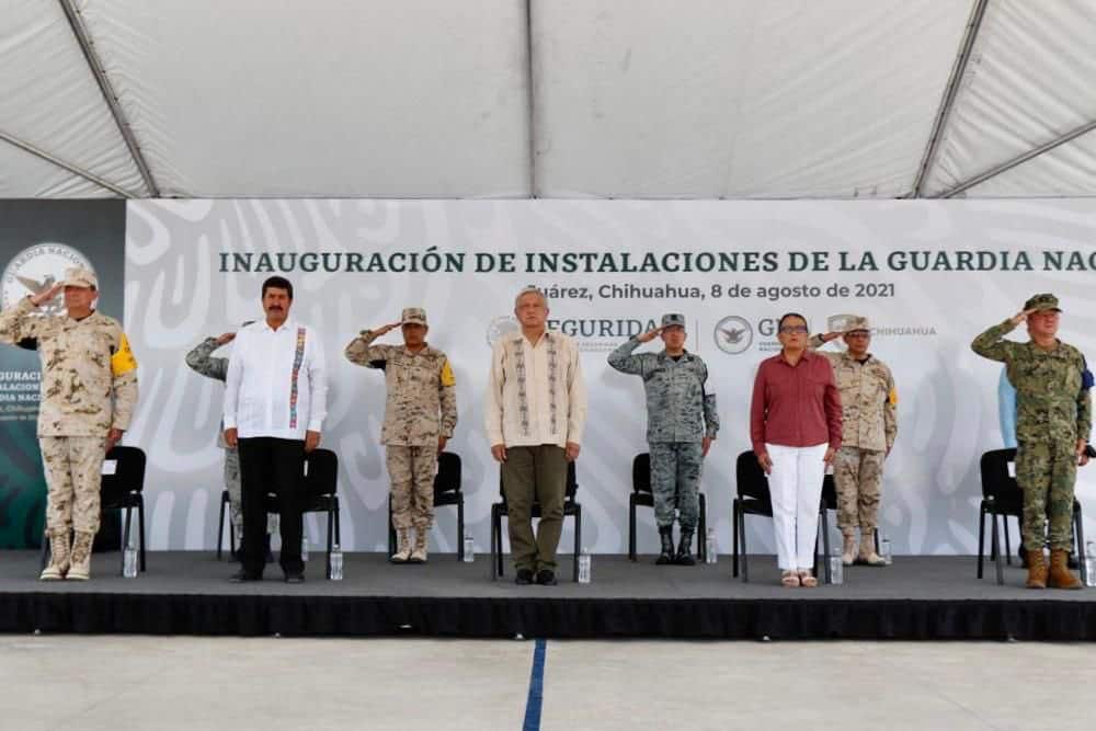 AMLO inauguró nuevo cuartel de la Guardia Nacional con el propósito de fortalecer las estrategias de seguridad en Ciudad Juárez.