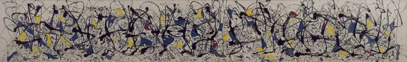 Jackson Pollock pintando