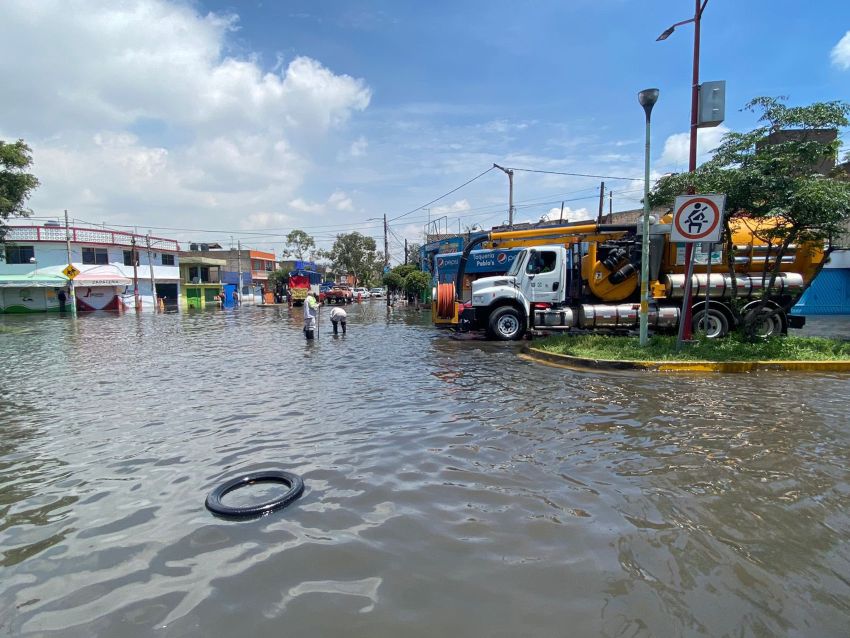 GEM trabaja en zonas afectadas por inundaciones en Ecatepec: Del Mazo
