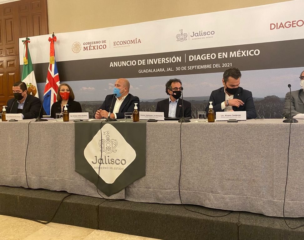 Diageo invierte 500 MDD para planta tequileras en México
