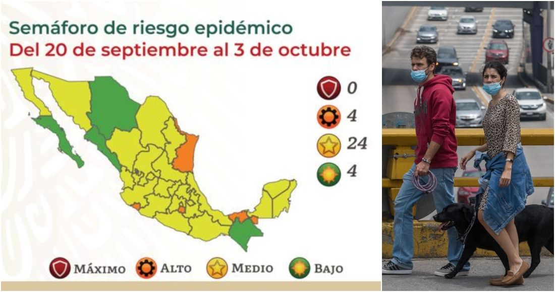 Semáforo Covid-19: México se pinta de amarillo