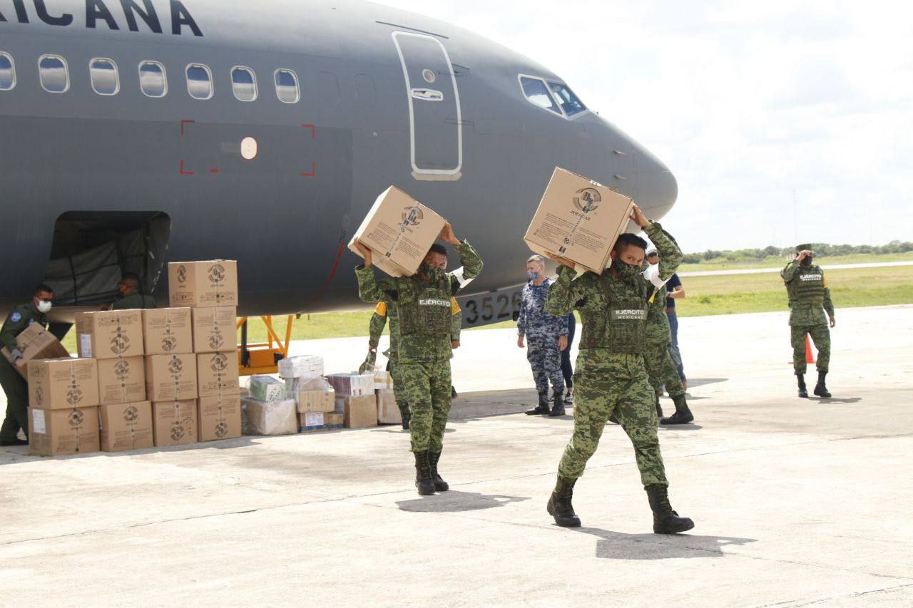 Yucatán recibe nuevo lote de vacunas anticovid