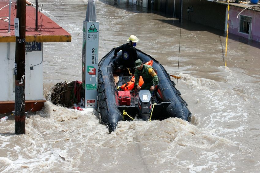 Suman ocho municipios afectados por el desbordamiento del río de Tula