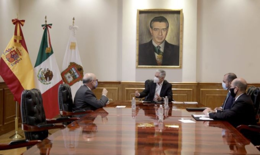 Del Mazo recibe al embajador de España en México, refuerzan relaciones amistosas